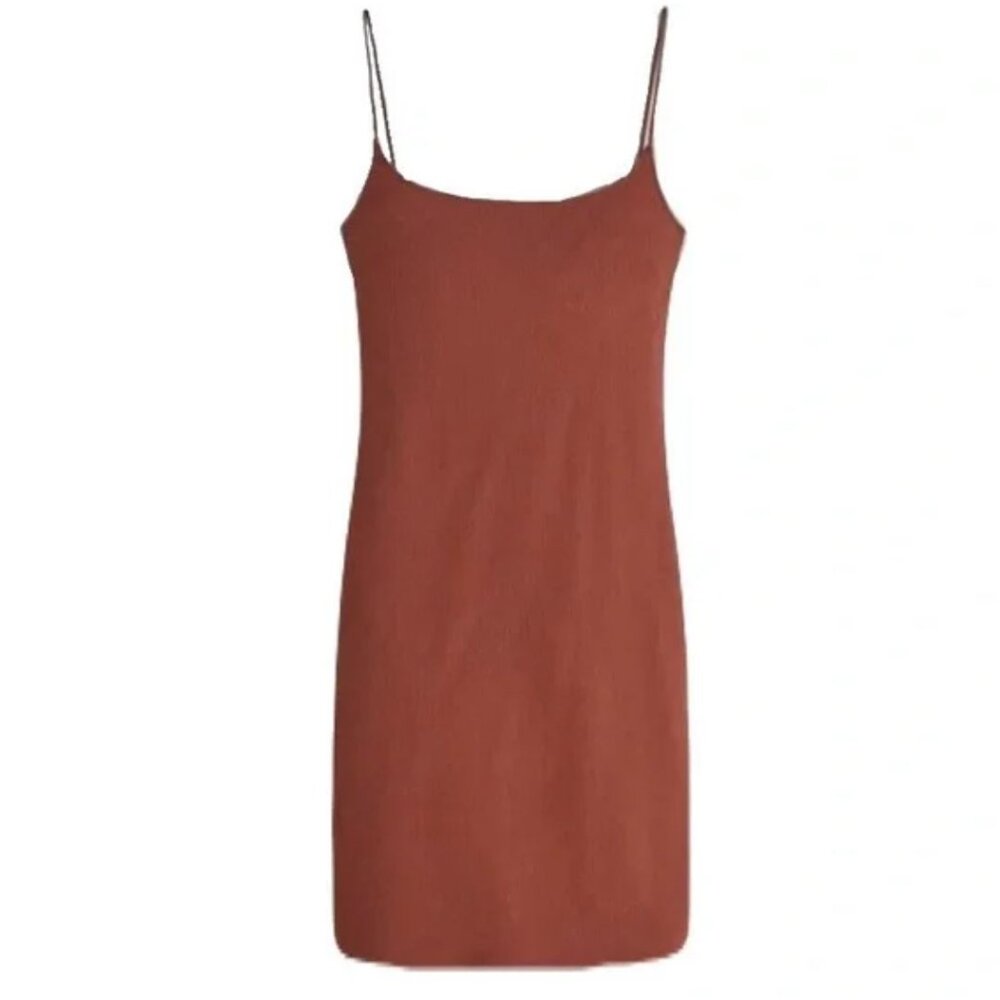 Abercrombie & Fitch | Ribbed Bodycon Mini Dress Chocolate Brown | Size Small